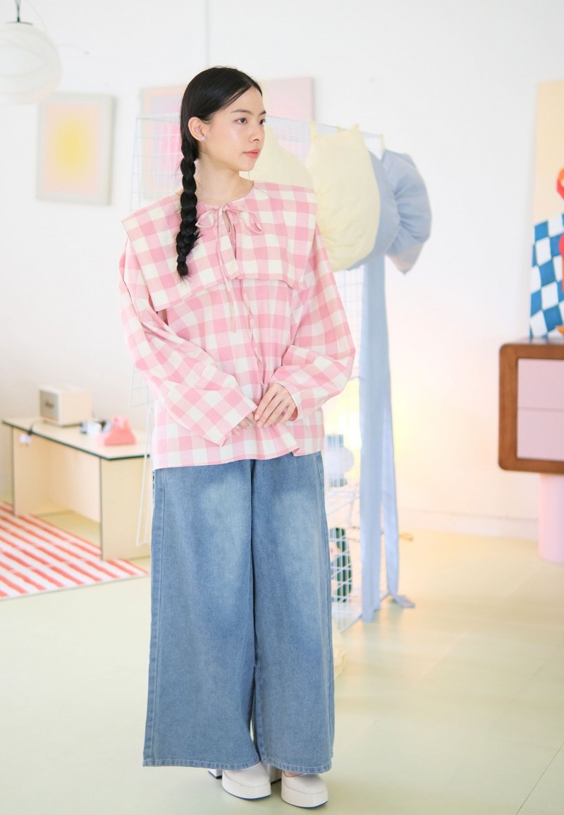 NISSY BLOUSE IN BABY PINK