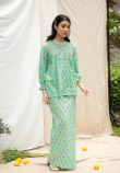 RHAE DOLL KURUNG SET IN DEEP TIFFANY