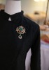 RINA KEBAYA JANGGAN TOP IN CHARCOAL