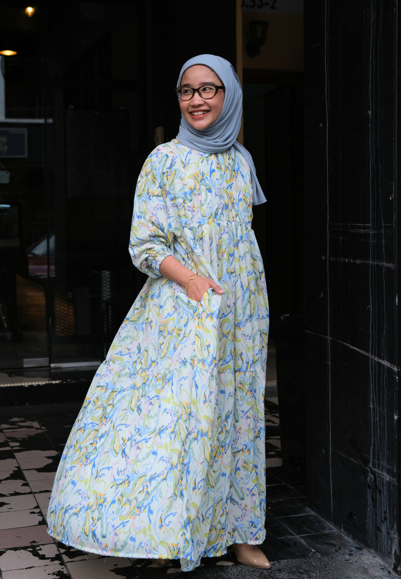 DOVE LONG DRESS IN EAST BAY