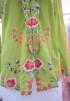 HANA KEBAYA BUTTON TOP 3.0 IN GRASSHOPPER