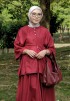 ASTRID BLOUSE IN GLOSSY MAROON