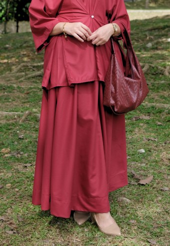 ASTRID SKIRT IN MAROON