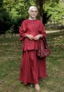 ASTRID BLOUSE IN GLOSSY MAROON