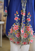 NORA LONG KEBAYA BUTTON IN NAVY