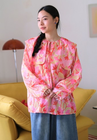 NISSY BLOUSE IN PINK CARNATION