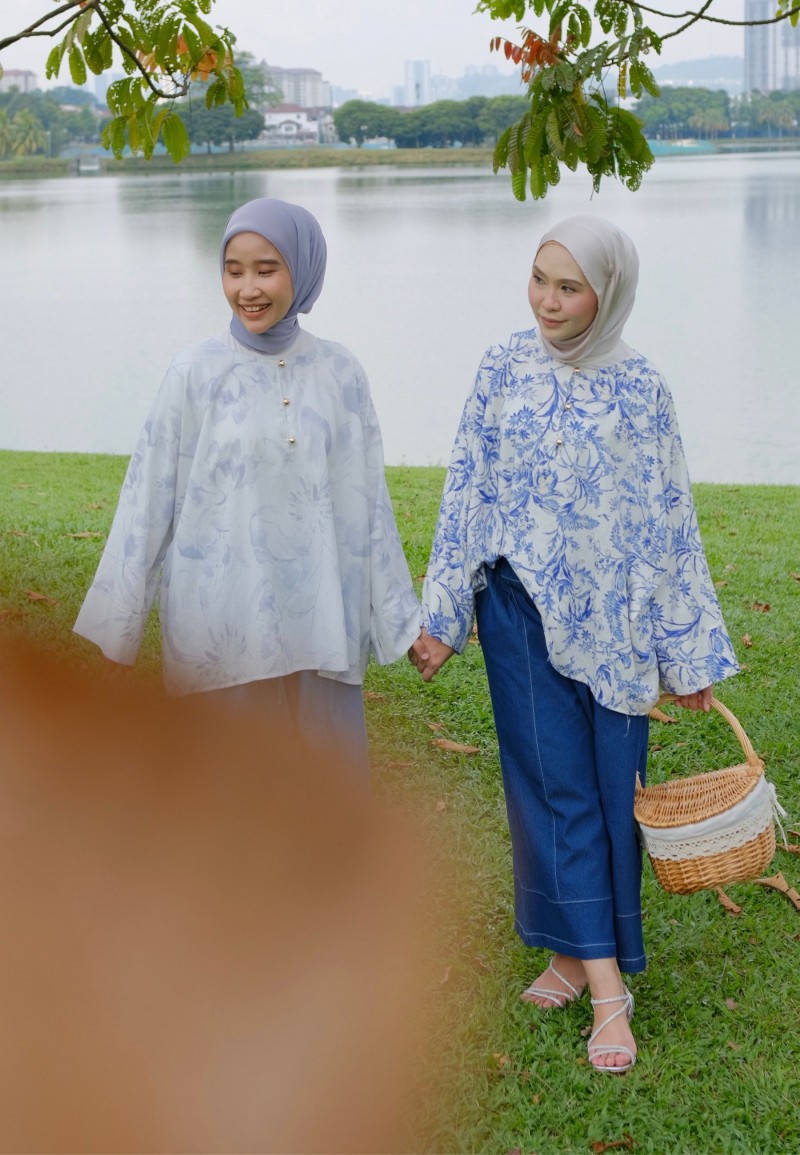 JOYCE BLOUSE IN GREYISH