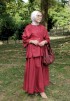ASTRID SET SKIRT IN GLOSSY MAROON