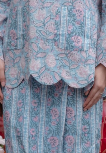 BIDASARI KIDS IN BLUE CARNATION (PRE-ORDER)