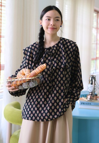 NISSY BLOUSE IN BLACKTONE