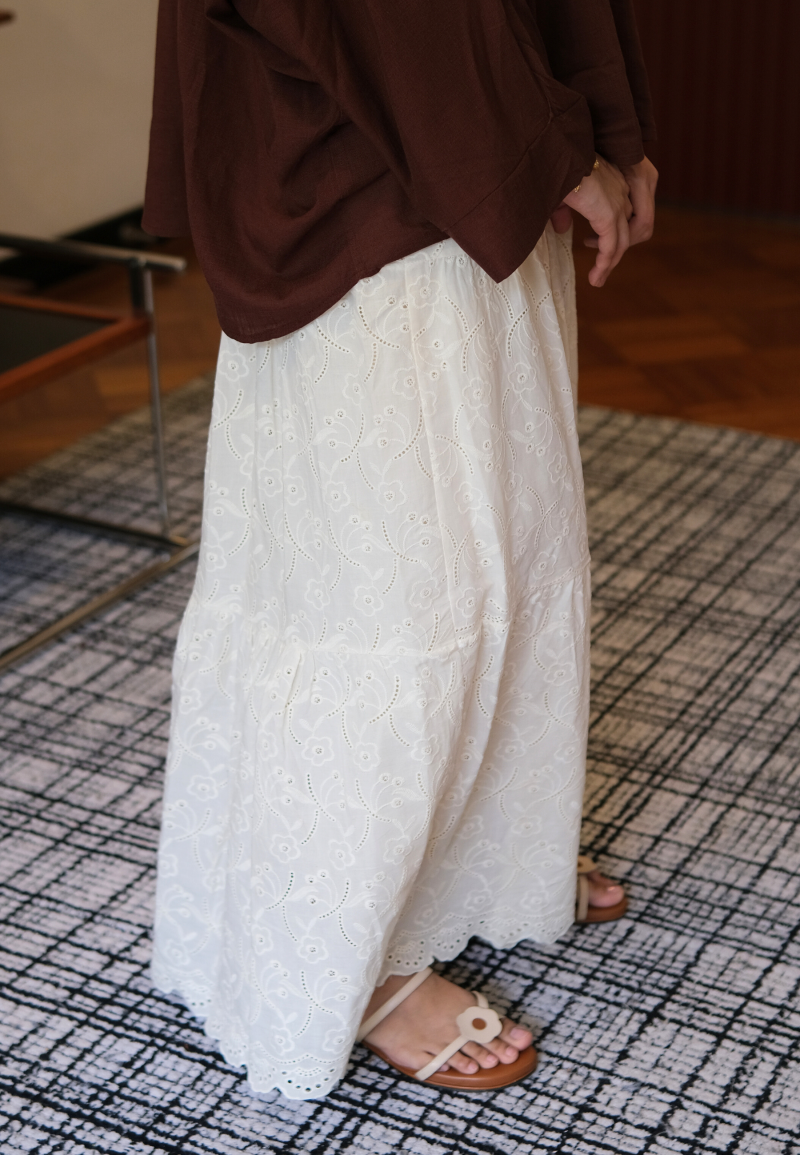 LYNN LACE SKIRT IN COTTON