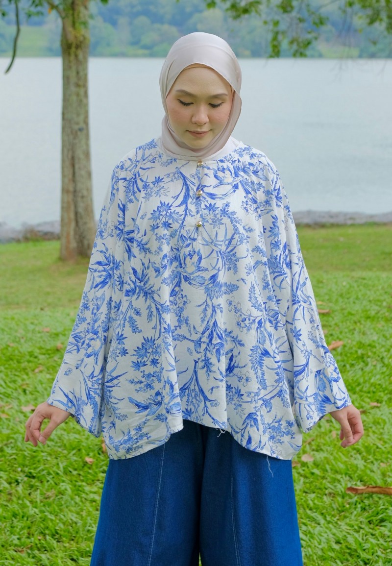 JOYCE BLOUSE IN INK BLUE