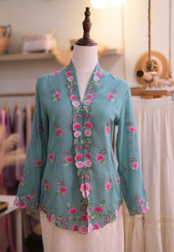 LEIA KEBAYA TOP 6.0 TIFFANY PINK