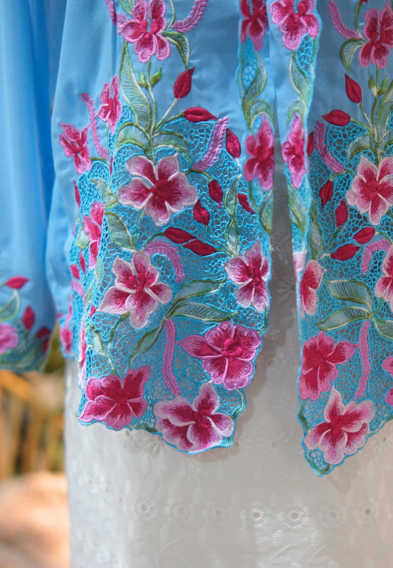 LEIA KEBAYA TOP 9.0 IN AQUA