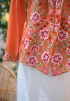 NINA KEBAYA BUTTON TOP 9.0 IN CARROT