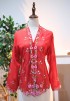 HANA KEBAYA BUTTON  TOP 2.0 FIERY RED