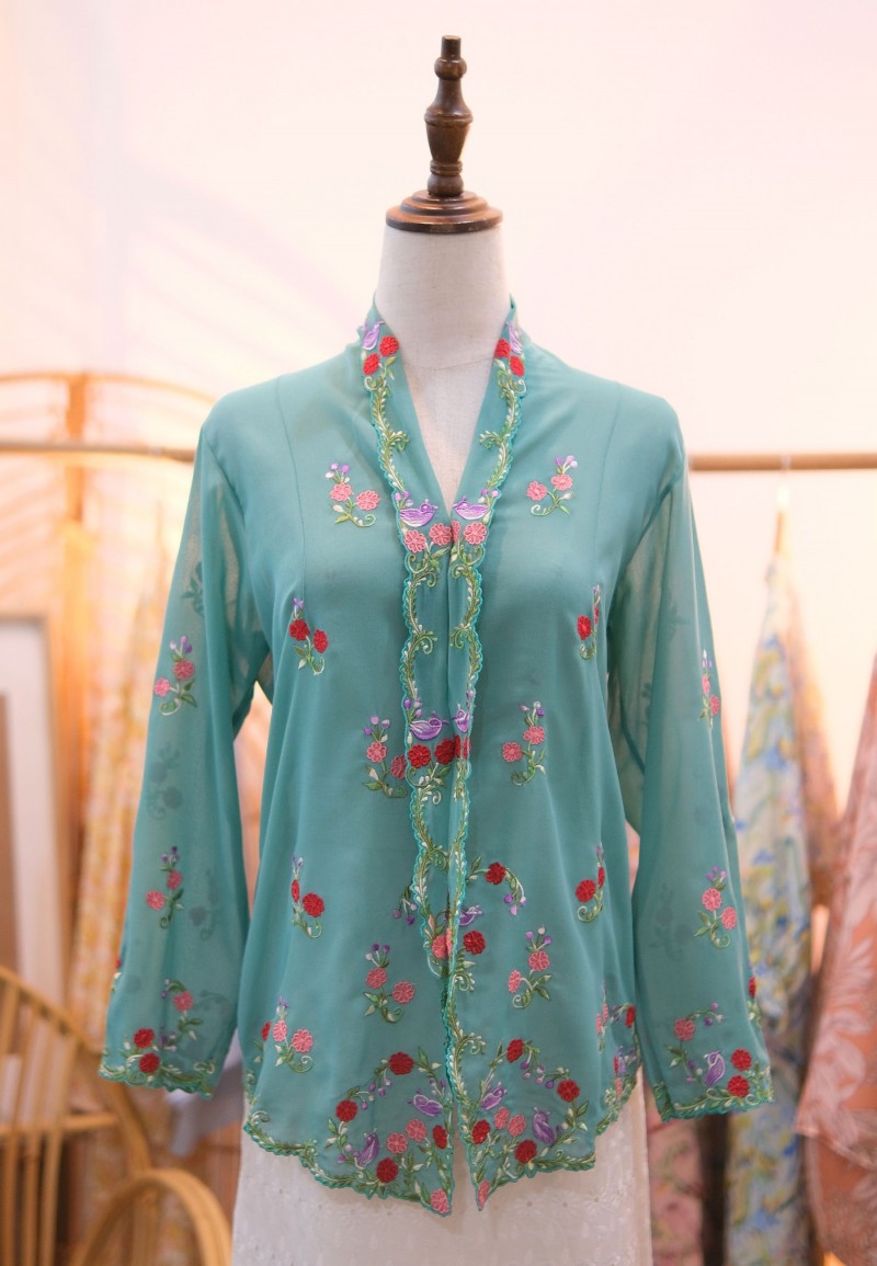 LEIA KEBAYA TOP 10.0 IN FLOWER BIRD