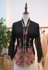 LEIA KEBAYA TOP 11.0 IN PINK BLACK