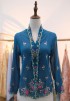 HANA KEBAYA BUTTON TOP 3.0 IN DARK TEAL