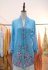 NORA LONG KEBAYA TOP 2.0 IN OCEAN