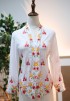 HANA KEBAYA BUTTON  TOP 2.0 ROSE WHITE