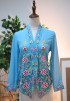 NINA KEBAYA BUTTON TOP 10.0 IN BLUEBELL