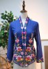 NINA KEBAYA BUTTON TOP 10.0 IN CLASSIC BLUE