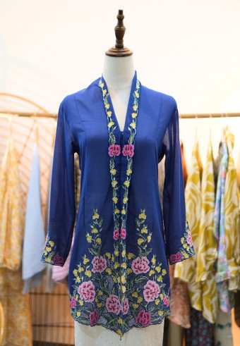NORA LONG KEBAYA TOP 2.0 IN DAYLILY