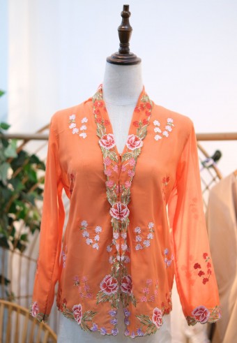 HANA KEBAYA IN ORANGE FLOWER