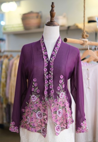 LEIA KEBAYA TOP 8.0 SUGAR PLUM