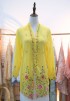 NORA LONG KEBAYA TOP 2.0 IN SUNFLOWER