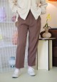 ANKLE PANTS IN DARK CHOCO