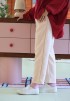 ANKLE PANTS IN VANILLA