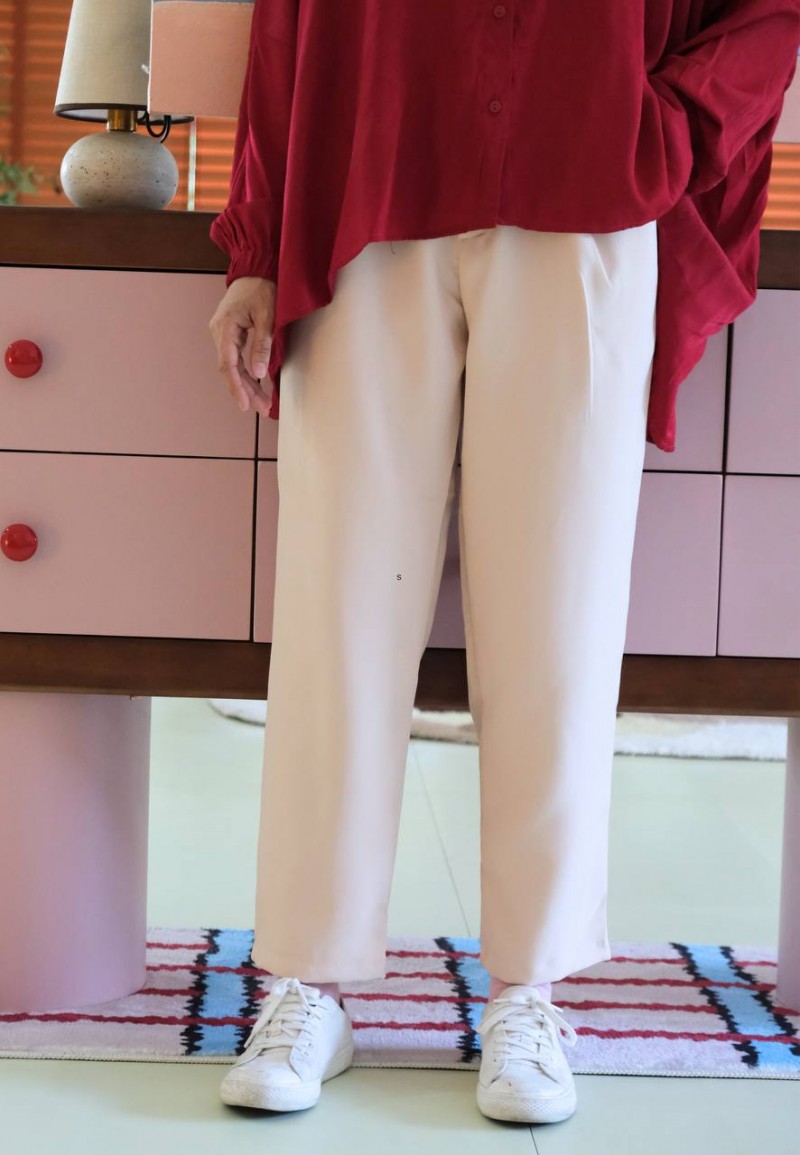 ANKLE PANTS IN VANILLA