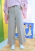 STRIPE PANTS IN NUDE