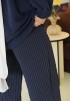 STRIPE PANTS IN DARK BLUE