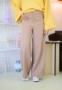WIDE LEG PANTS IN LIGHT BROWN