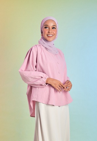 Talisya Happiness Blouse in pink ballet