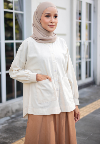 CALISTA BLOUSE IN EGG SHELL